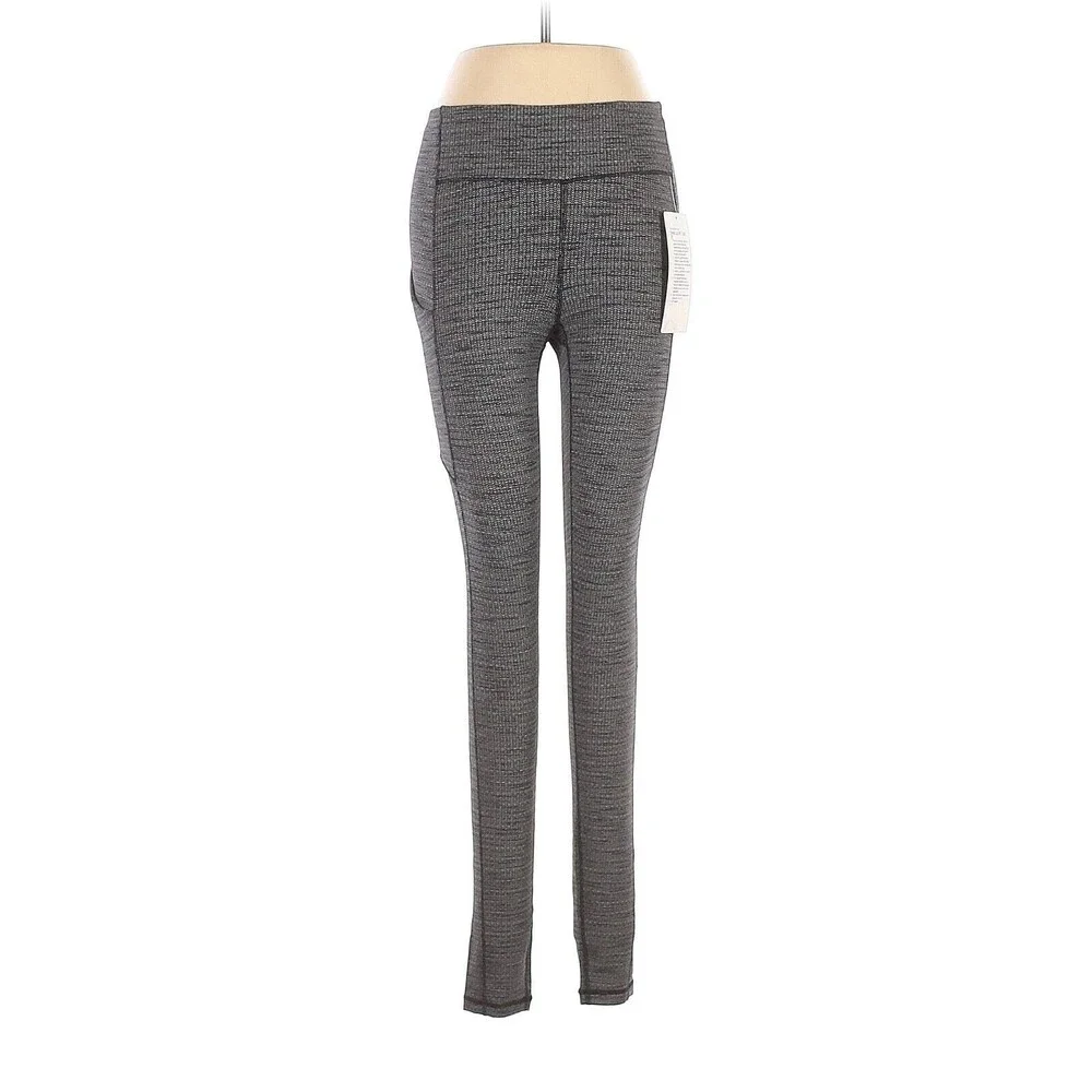 LULULEMON ATHLETICA Knit Heathered Black Speed Up MR Tight 28